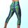 3/4  Leggings Bluegreen