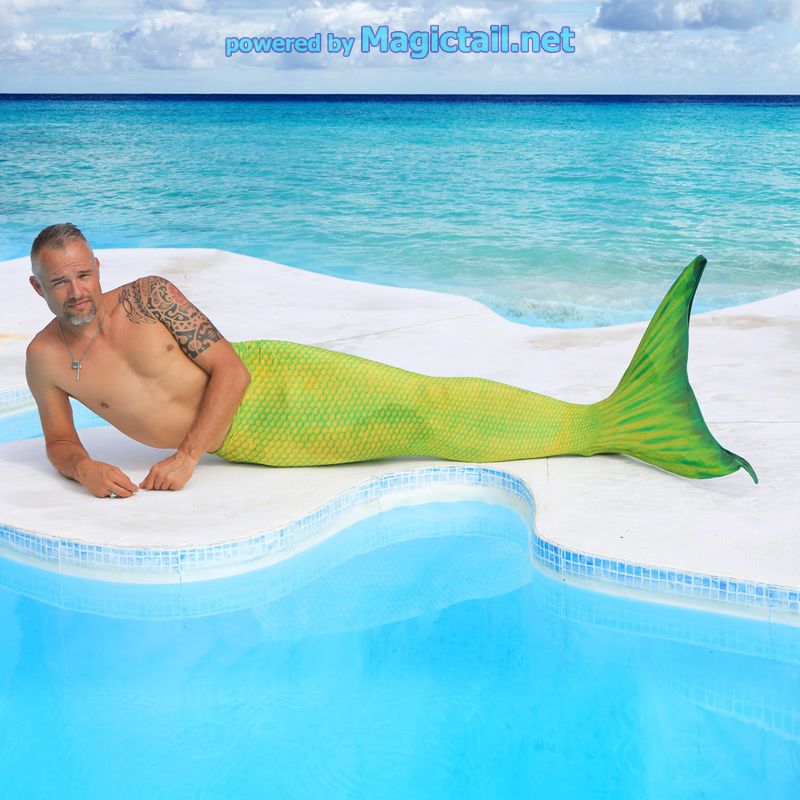 Custom Green Realistic Mermaid Tail For Swimming Adults Kids Any Sizes –  Mermaidcosplay