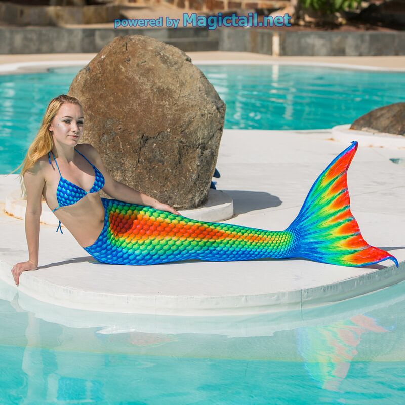 Mermaids bikini bra Rainbow