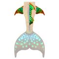 Tropical Glow XL dorsal and hip fins

