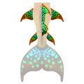 Tropical Glow XL dorsal, hip and lower fins

