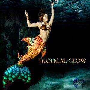 Mermaid tail Tropical Glow M