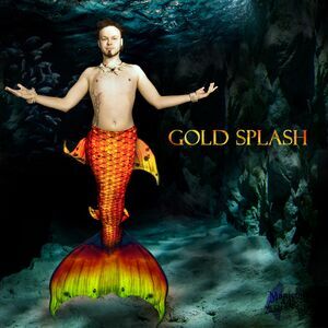 Mermaid tail Gold Splash M